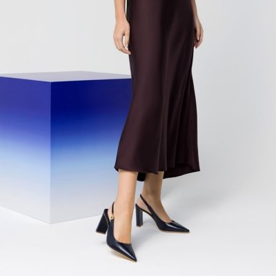 Slingback Atacama Netuno -80230044 37 Luz da Lua