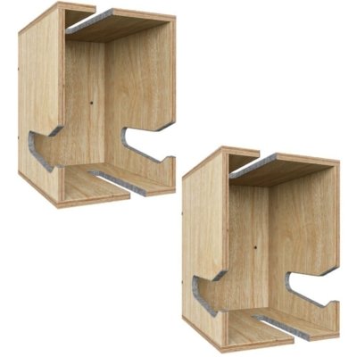 Kit 02 Nichos com Suporte de Parede Lyam Decor Easy Bege Menor preço em Kit 02 Nichos com Suporte de Parede Lyam Decor Easy Bege