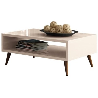 Mesa De Centro Decorativa Lyam Decor Lara Off White Menor preço em Mesa De Centro Decorativa Lyam Decor Lara Off White