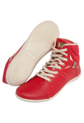 adidas cano alto vermelho