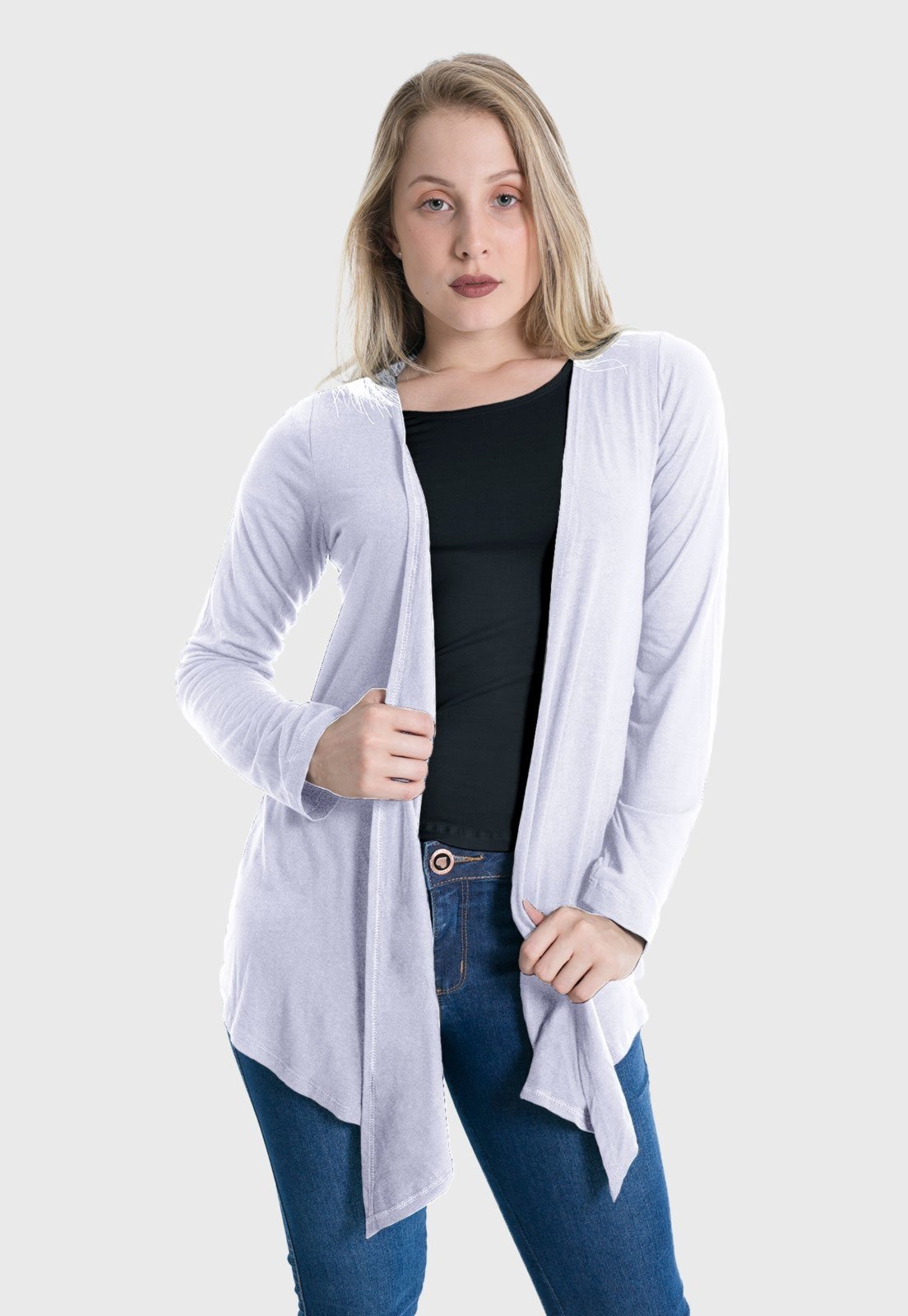 cardigan de bico feminino