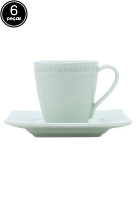 Conjunto 6pçs Xícaras Para Café De Porcelana Heart Verde 90Ml Lyor é boa?
