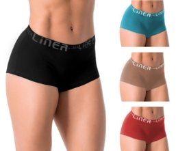 Kit 4 Calcinhas Línea Algodão Boxer Preta Menor preço em Kit 4 Calcinhas Línea Algodão Boxer Preta
