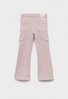 Calça Jeans MANGO KIDS Cargo Rosa