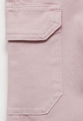 Calça Jeans MANGO KIDS Cargo Rosa