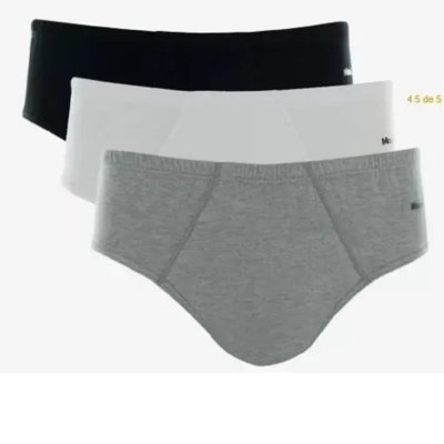 Cueca Slip Mash Ref. 010.20 - Kit Com 3