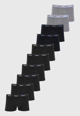 Kit 10pçs Cueca MASH Boxer Logo Preta