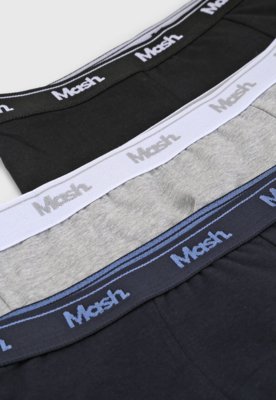 Kit 10pçs Cueca MASH Boxer Logo Preta