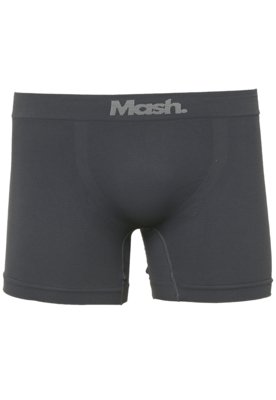 Kit 2pçs Cueca MASH Boxer Logo Preta e Grafite