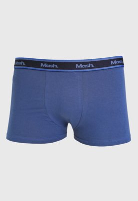 Kit 3pçs Cueca MASH Boxer Logo Cinza
