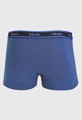 Kit 3pçs Cueca MASH Boxer Logo Cinza
