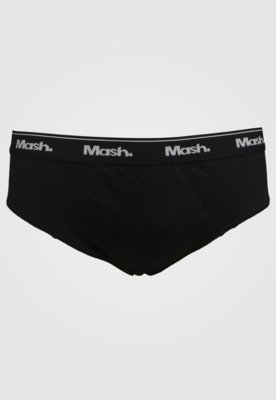 Kit 3pçs Cueca MASH Slip Logo Cinza