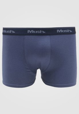 Kit 4pçs Cueca MASH Boxer Logo Branco
