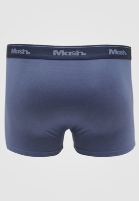 Kit 4pçs Cueca MASH Boxer Logo Branco