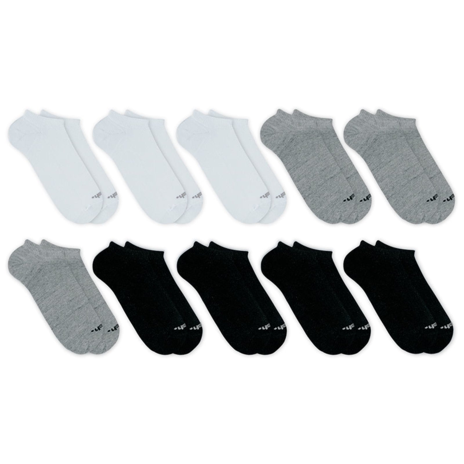 Kit Meia Invisível Mash 10 Pares Algodão Sem Cano Esportiva Branco 34-38