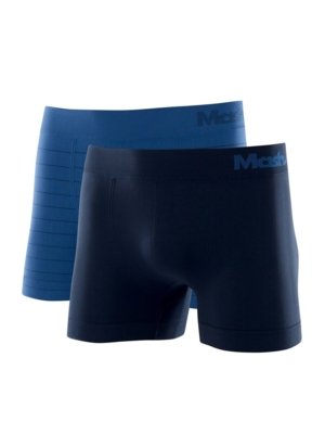Kit com 2 Cuecas Boxer Mash 711.02 Azul