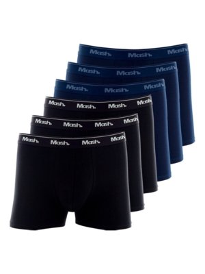 Kit com 6 Cuecas Boxer Mash 170.26 Azul