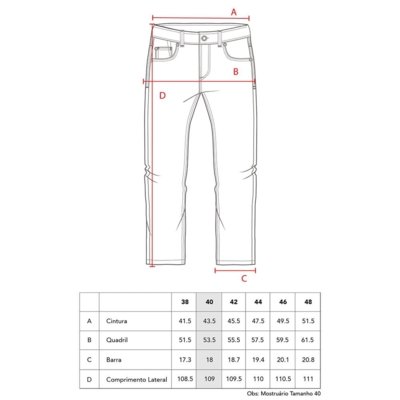 Calça Mcd Denim Azul