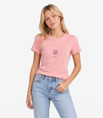 Blusa Feminina Em Ribana Com Termocolante Minty Rosa
