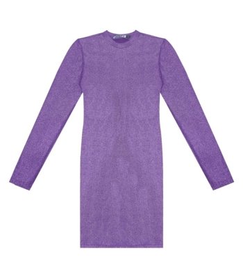 Vestido Juvenil Em Ribana Canelada Minty Roxo