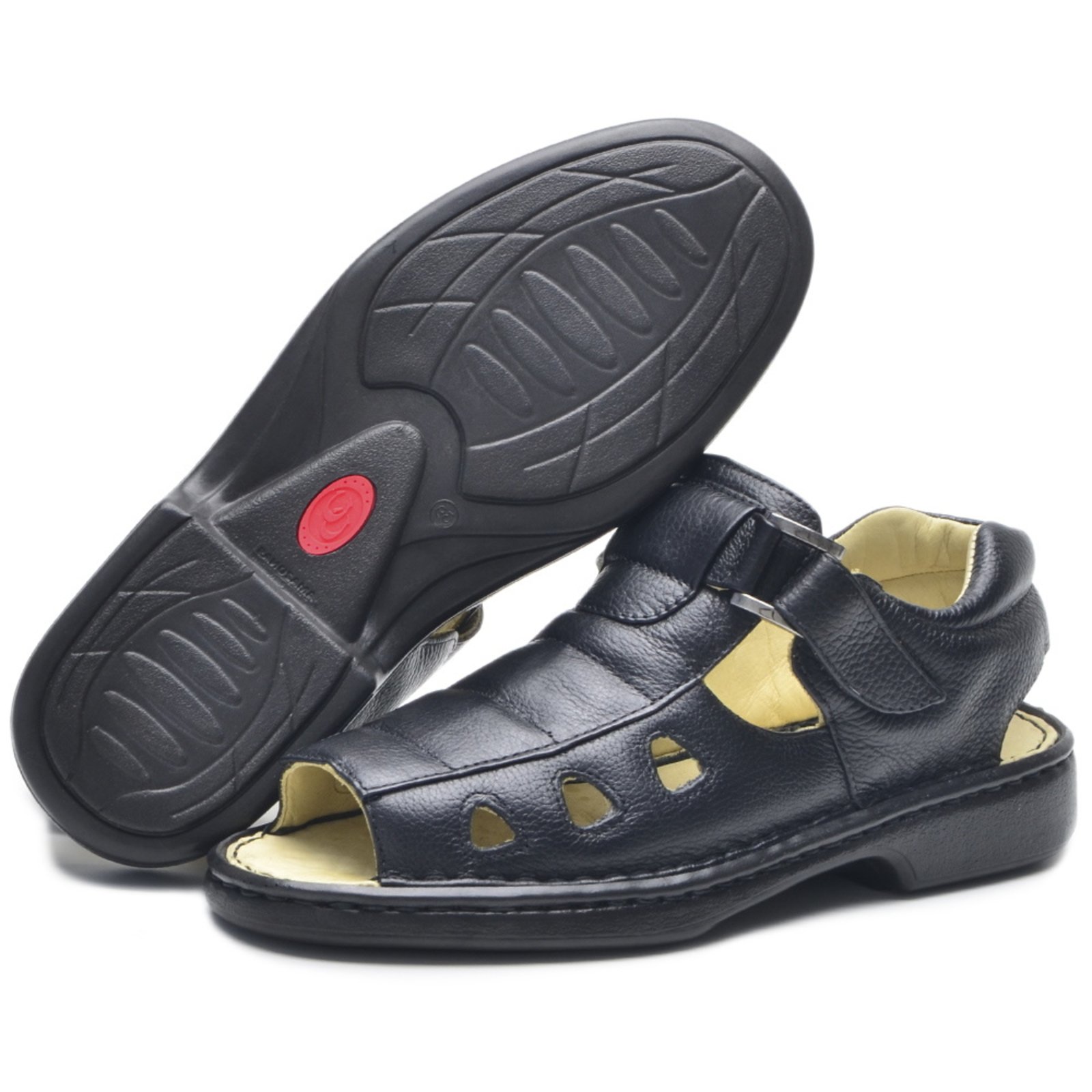 sandália franciscana masculina