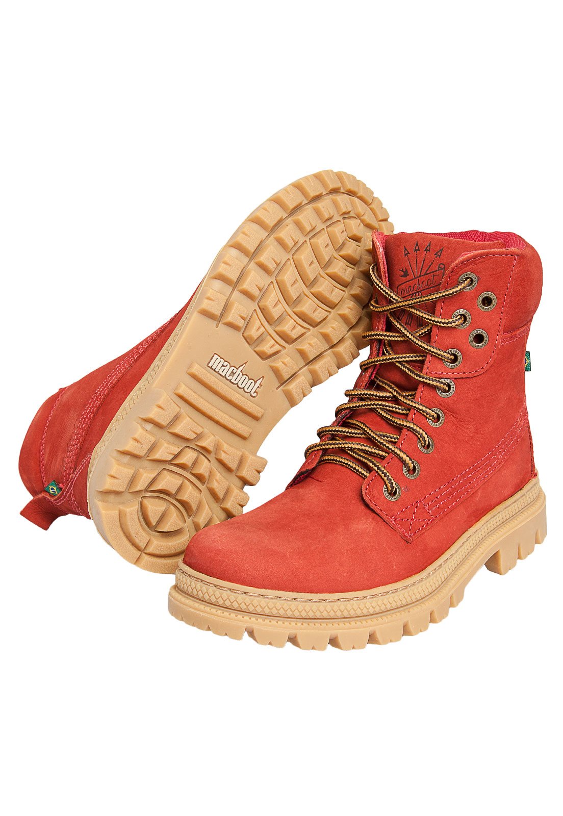 macboot feminino vermelho