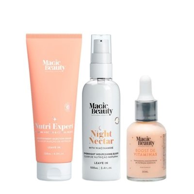 Kit Magic BEauty Night Nectar Leave-In Selador Boost 3Pçs