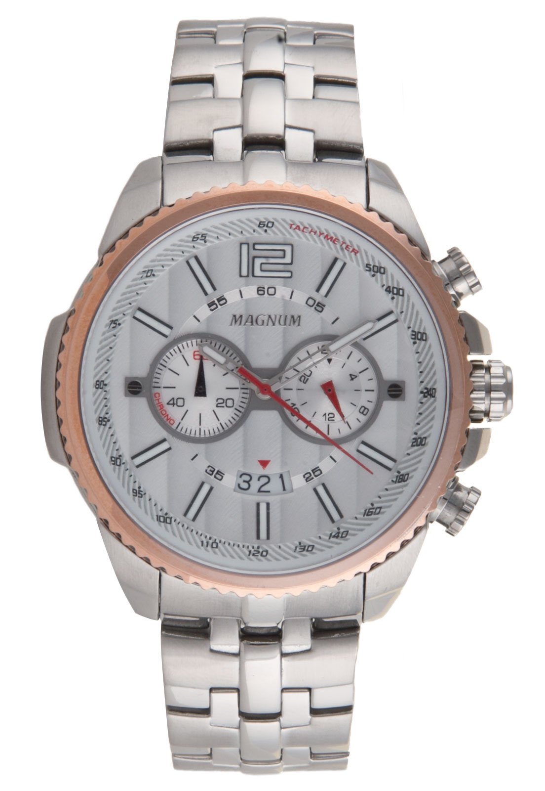 Relógio Magnum Chronograph Masculino - Prata