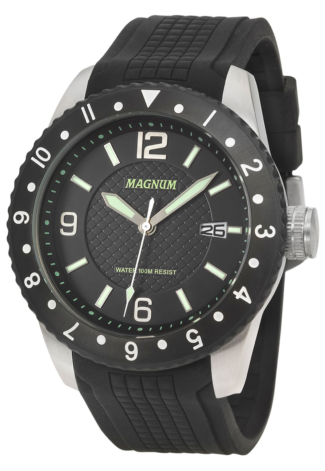 Relogio Magnum Masculino - MA34629T - Prata com Fundo Branco - Relojoaria e  Joalheria Tic Tac