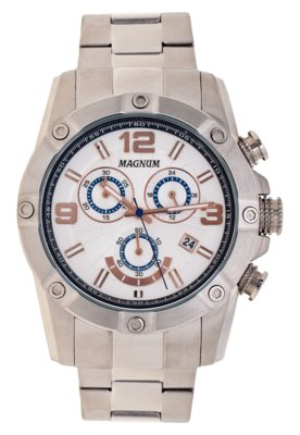 Relógio Magnum Masculino Sports MA34263Q Chronograph Prata