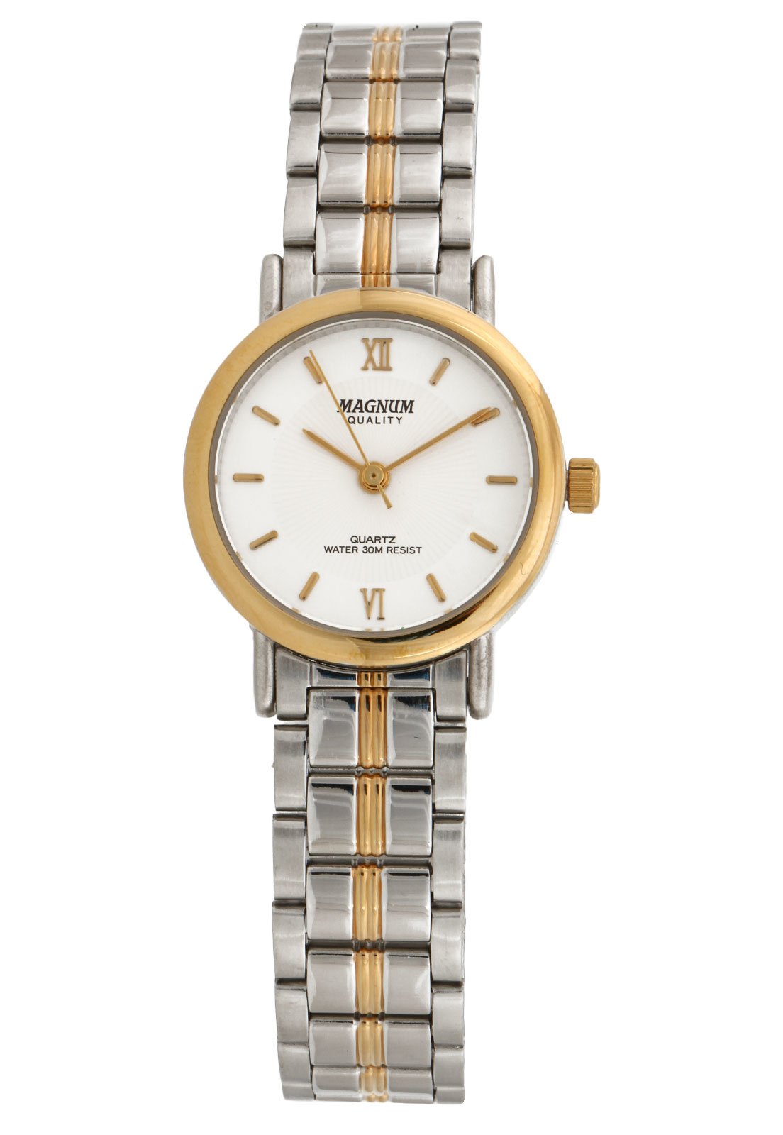 Relógio Magnum Feminino MG27453A Prata/ Dourado