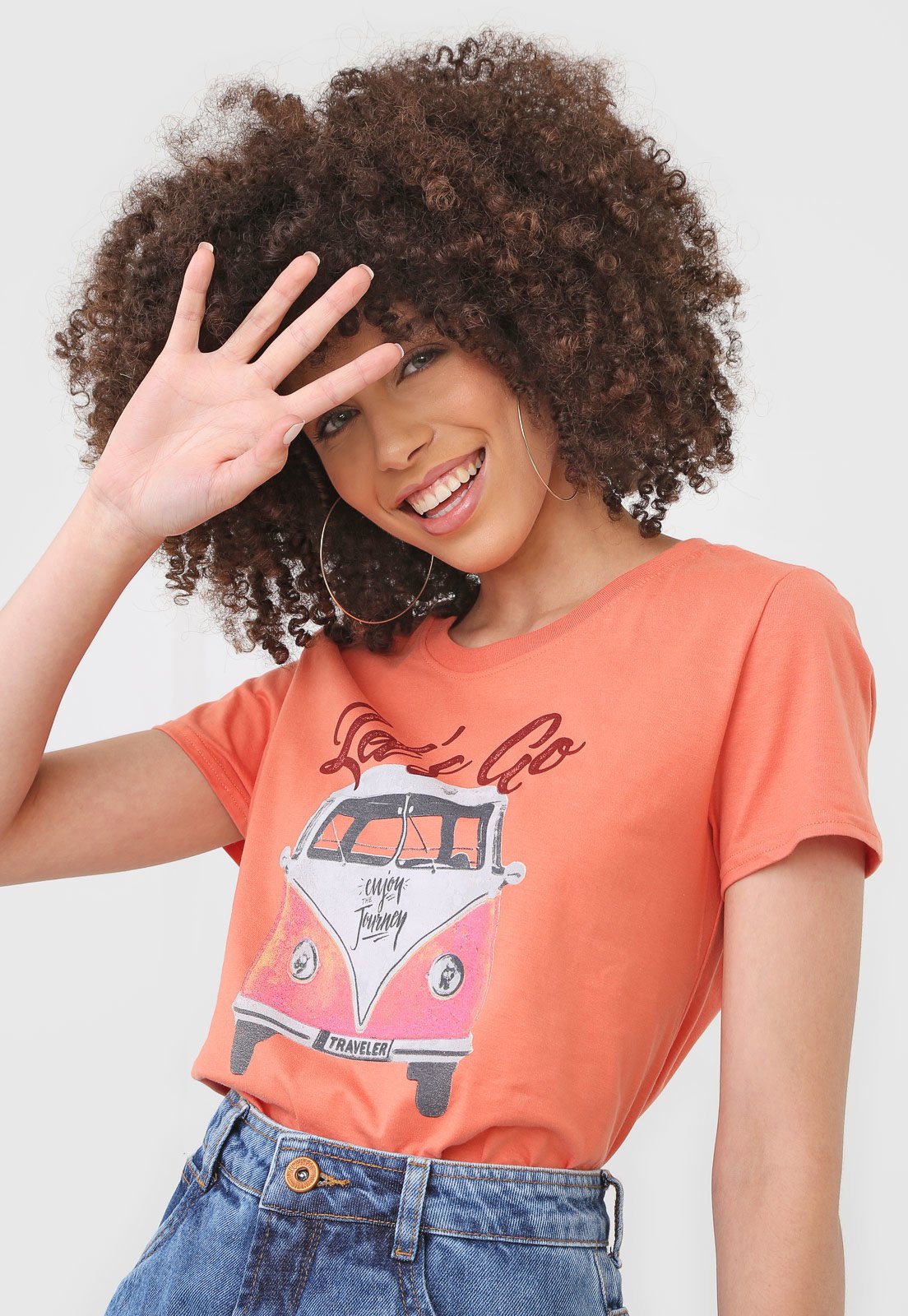 Blusa Malwee Let's Go Laranja - Compre Agora