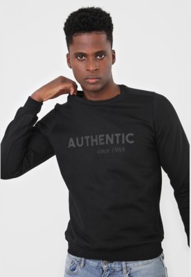 Blusa de Moletom Flanelada Fechada Malwee Lettering Preto Menor preço em Blusa de Moletom Flanelada Fechada Malwee Lettering Preto