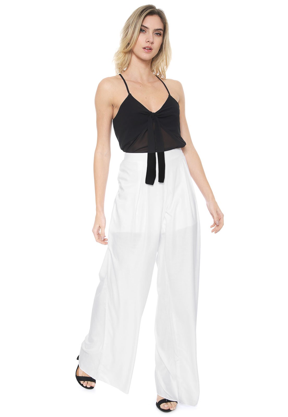 Calça Malwee Pantalona Básica Branca - Marca Malwee