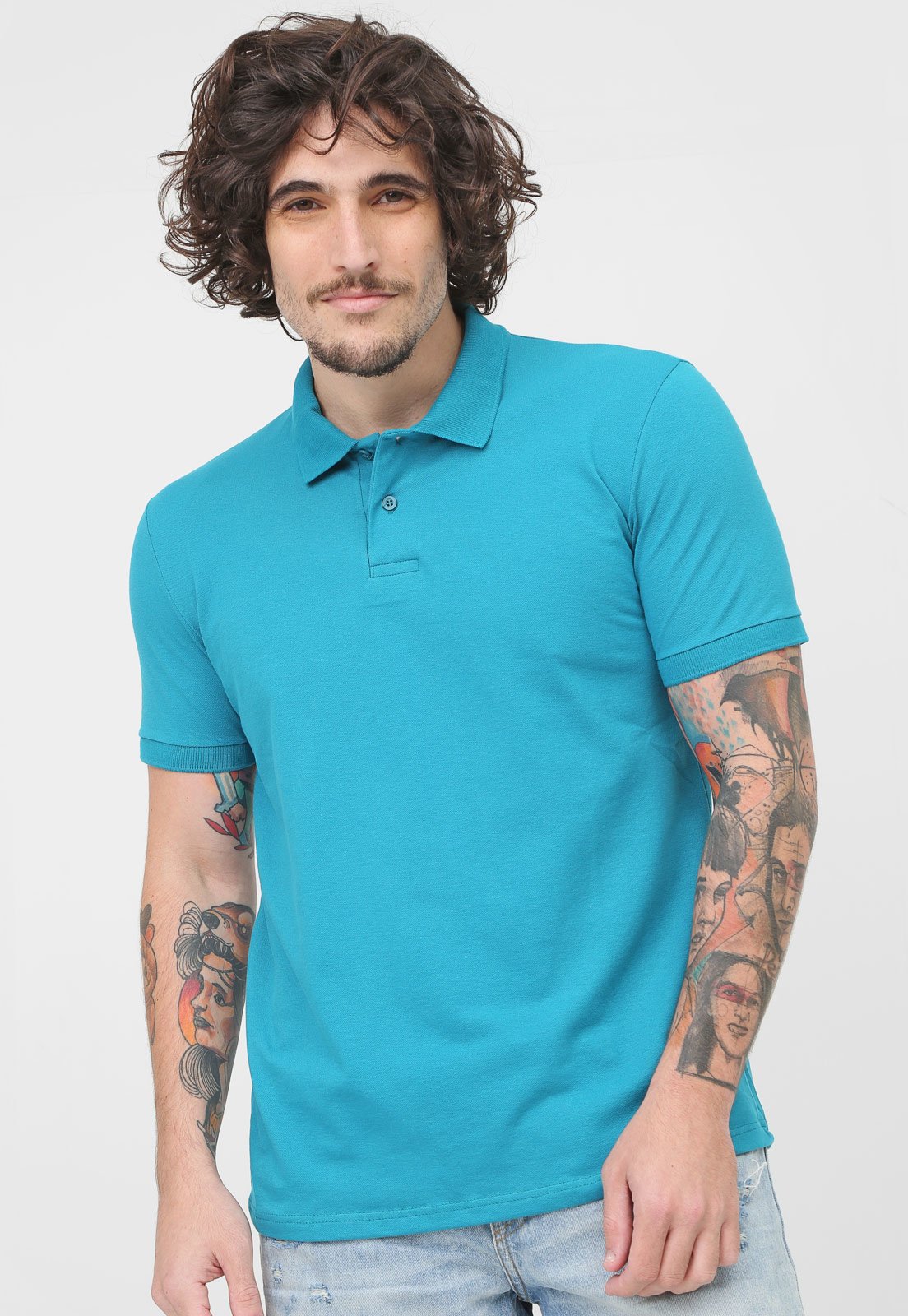 Camisa Polo Malwee Reta Lisa Azul Compre Agora Dafiti Brasil 2609