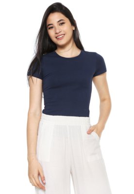 Camiseta Malwee Básica Azul-marinho Menor preço em Camiseta Malwee Básica Azul-marinho