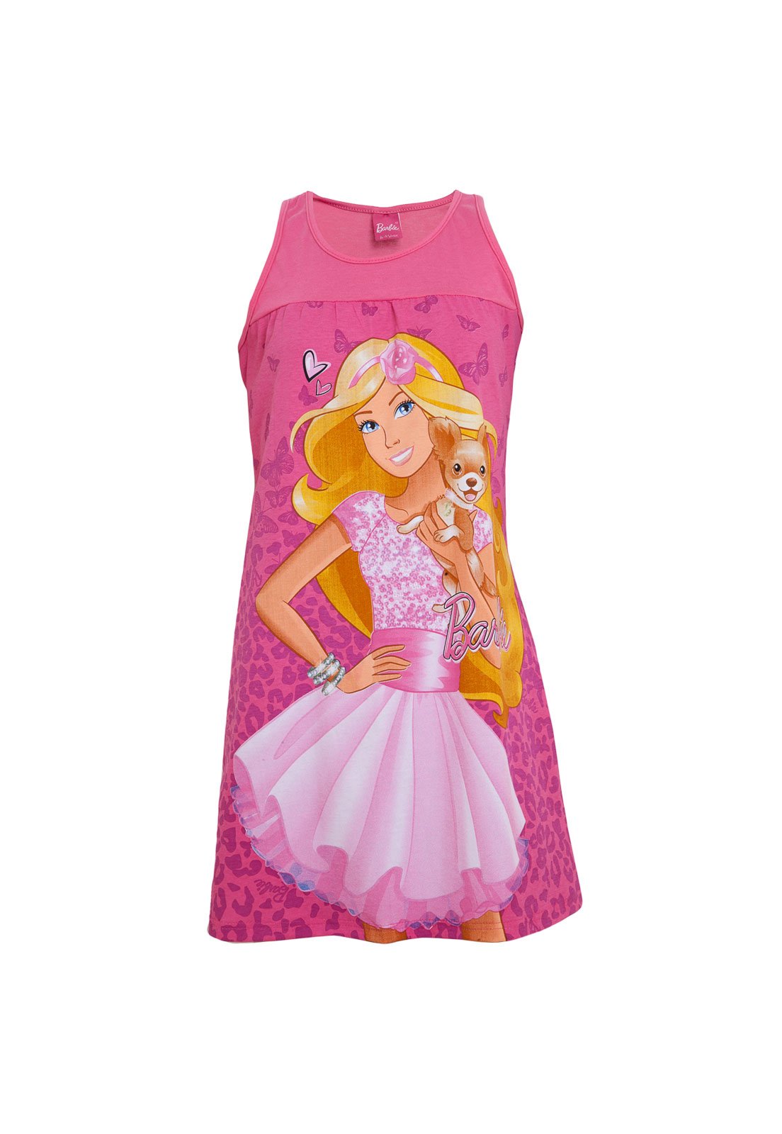 Vestido Infantil Verão Barbie Pink Malwee