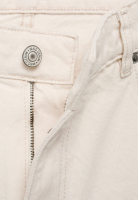 Bermuda Jeans MANGO Reta Color Off-White