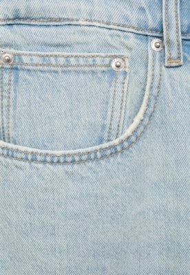 Bermuda Jeans Mango Reta Onda Azul