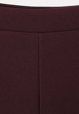 Calça Feminina Mango Perna Ampla Vinho
