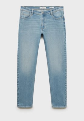 Calça Jeans Masculina Mango Reta Azul Claro