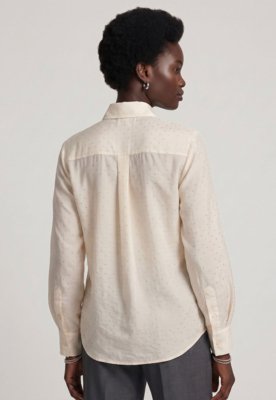 Camisa Feminina Mango Romp Off White