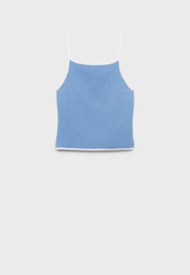 Regata Mango Ajustada Brunitu Azul