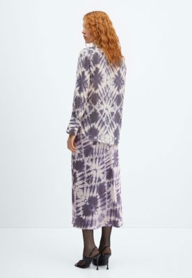 Saia Mango Midi Tie Dye Roxa