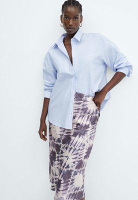 Saia Mango Midi Tie Dye Roxa