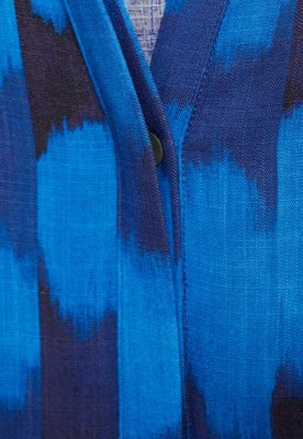 Vestido Mango Midi Estampado Azul