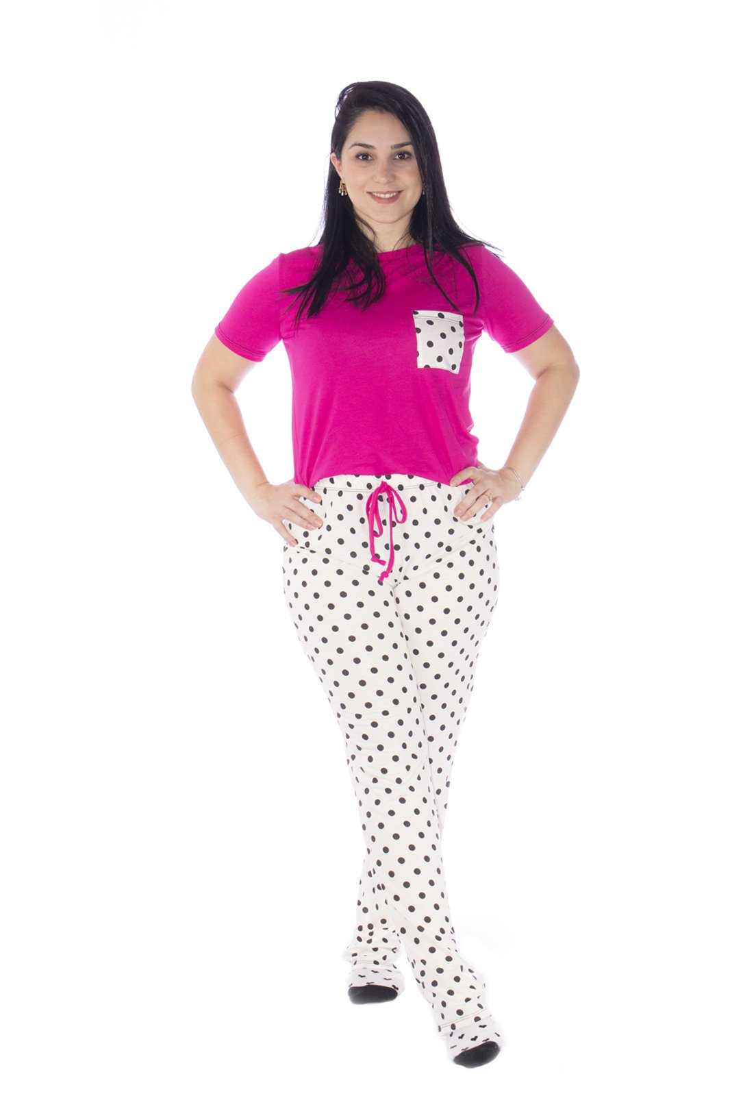 Pijama Maranne calça e camiseta Pink - Marca Maranne