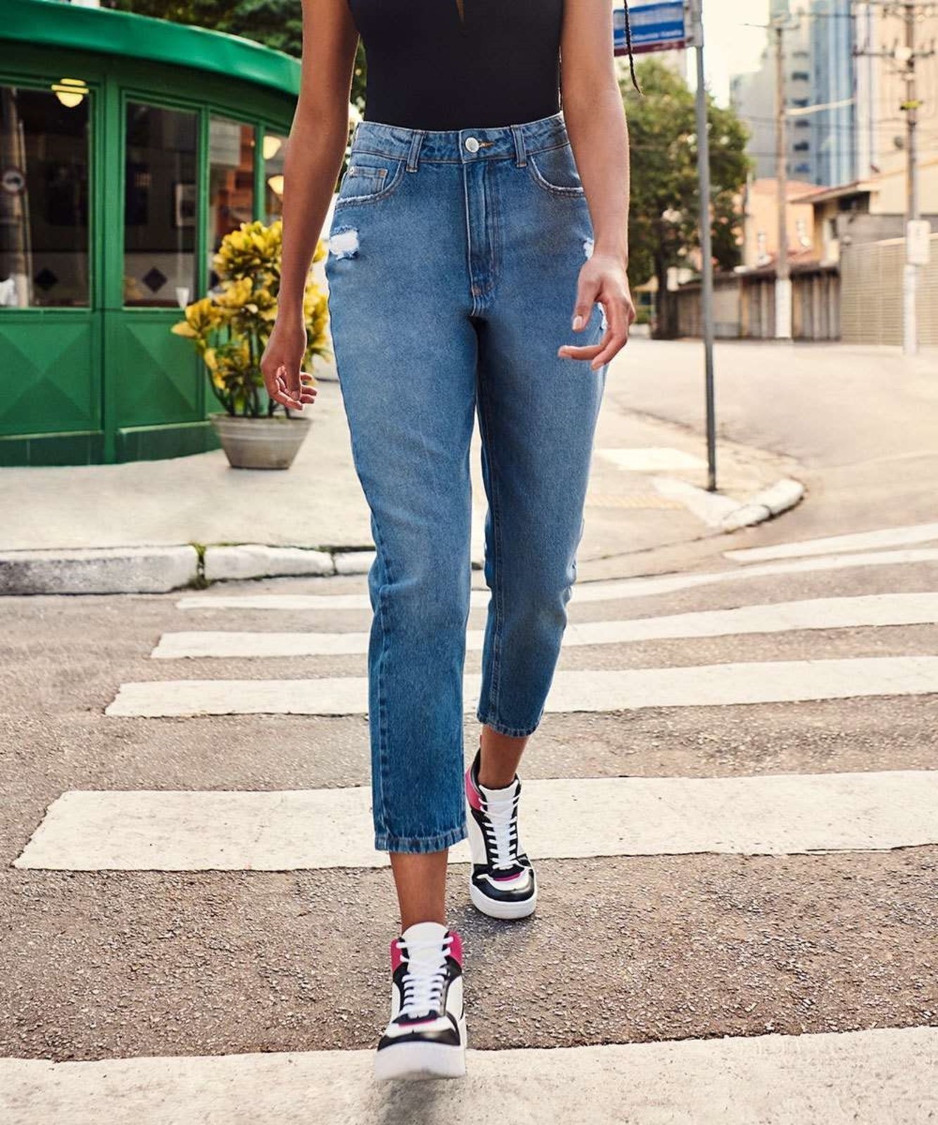 Calça mom jeans store marisa