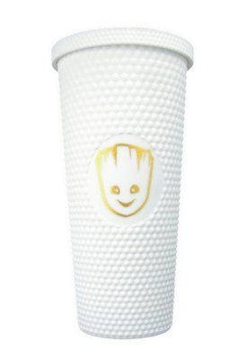 Copo Marvel Groot Stiff Com Canudo 710ml Resistente