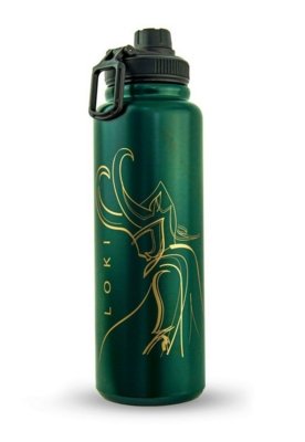 Garrafa Loki Térmica Marvel 1 Litro Resistente Aço Inoxidável